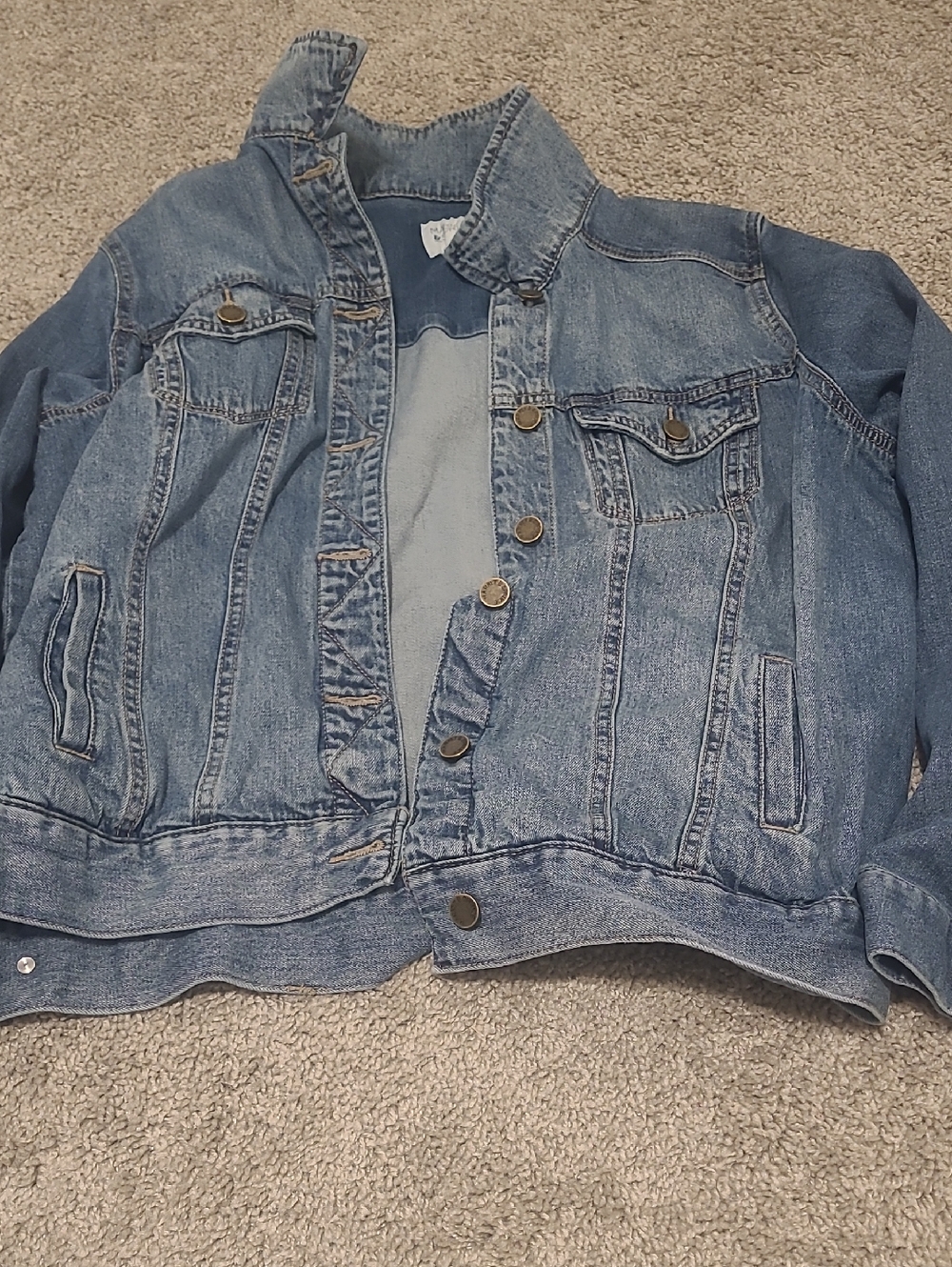Market & Spruce Light Blue Denim Jacket
